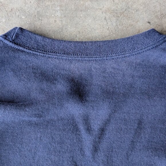 Acadia National Park Navy Orange Graphic Long Sleeve Crewneck Sweatshirt small - Picture 7 of 8